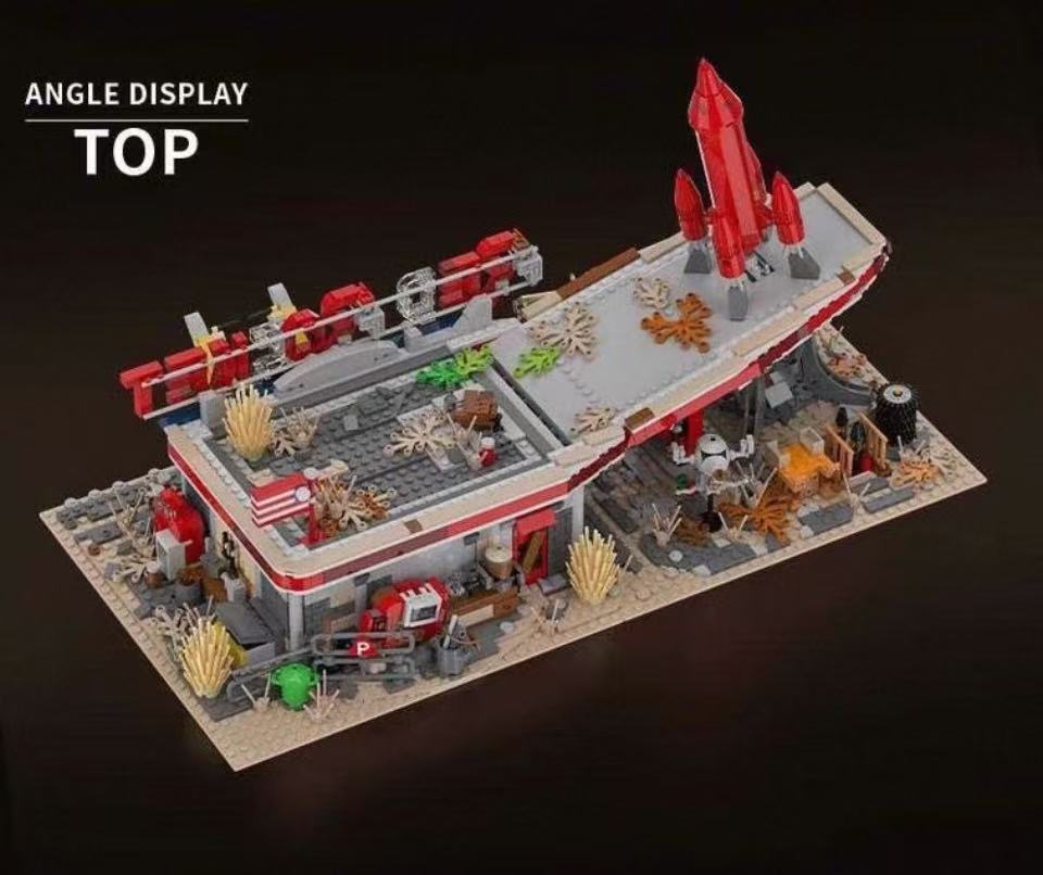 Xbert 66139 Red Rocket Diner with Lights - YWOBB