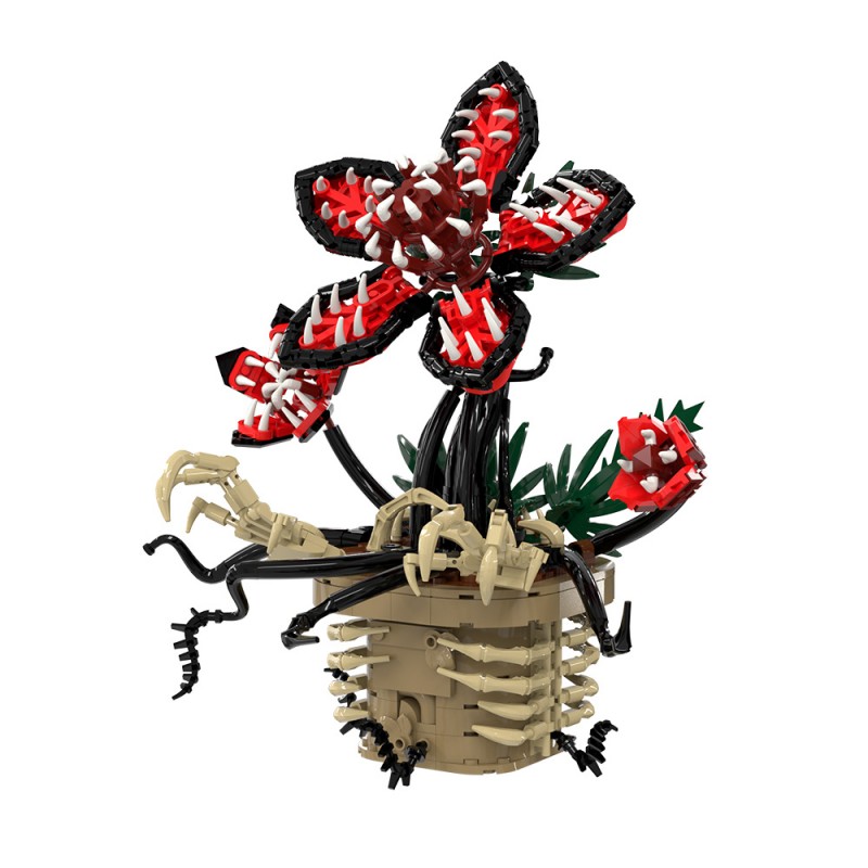 GOBRICKS MOC S1032 Stranger Things Potted Plant - YWOBB