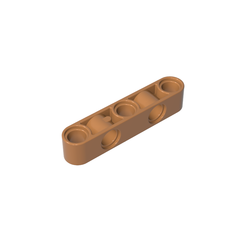 GOBRICKS GDS-1591 Liftarm Modified Perpendicular Holes Thick 1 x 5 - YWOBB