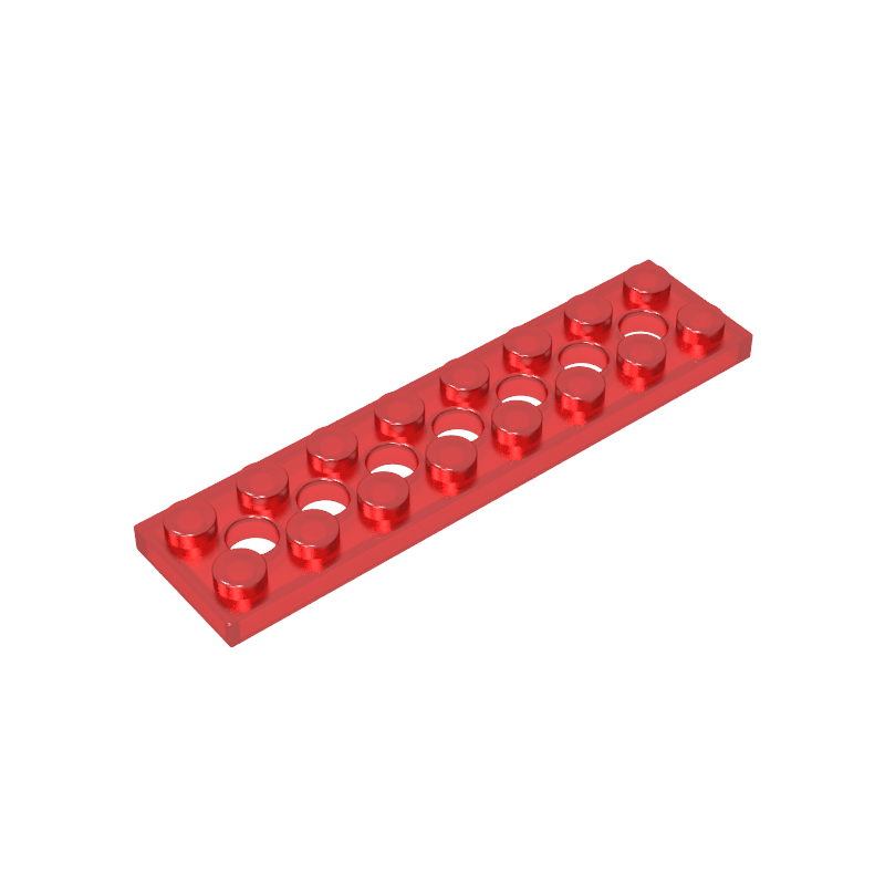 GOBRICKS GDS-699  Plate 2 x 8 with 7 Holes - YWOBB