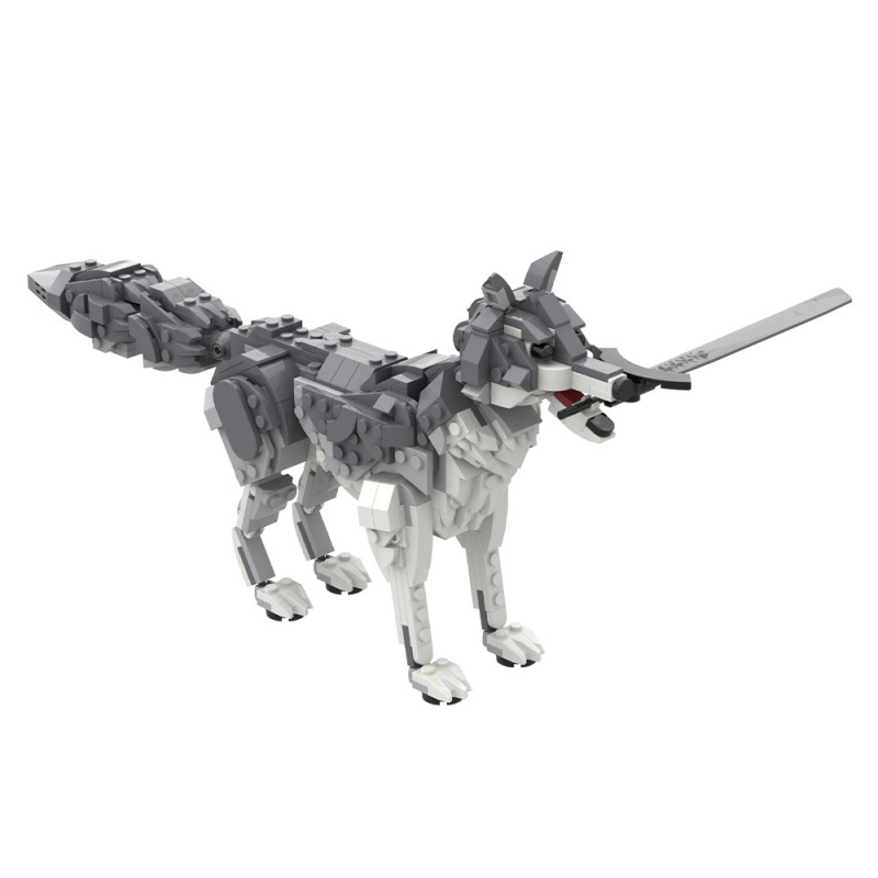 GOBRICKS MOC 244009 Dark Souls Great Grey Wolf Sif - YWOBB