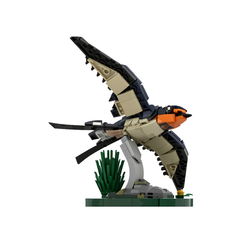 GOBRICKS MOC 256899 Barn Swallow - YWOBB