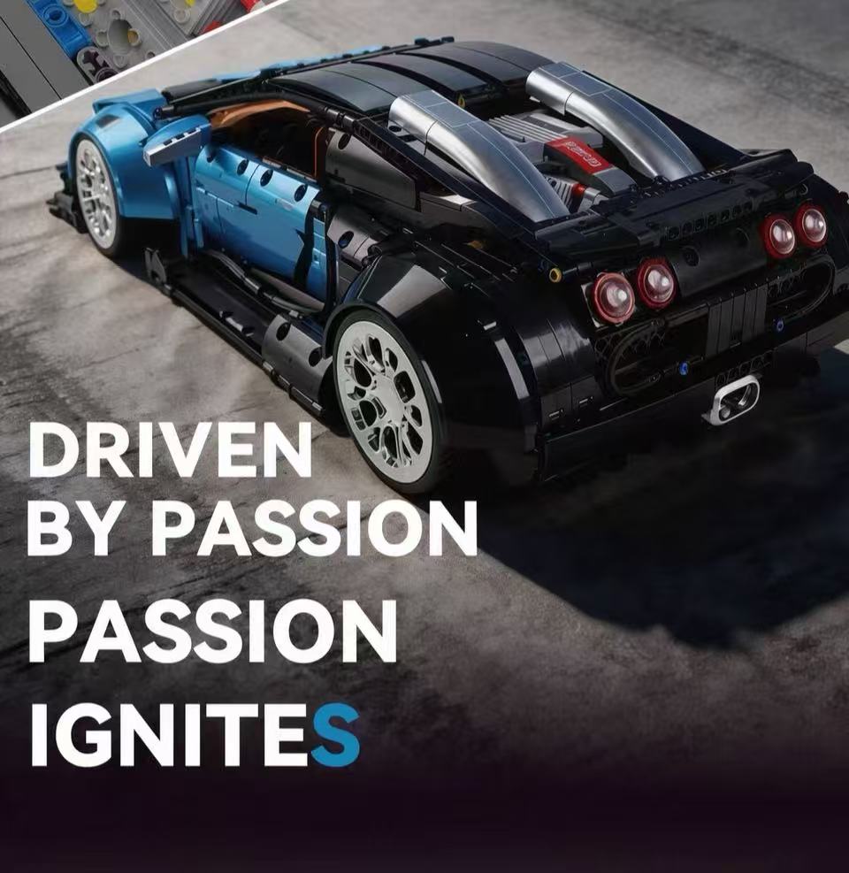 K-BOX 10553 1:8 Sports Car UV Gloss Finish Edition Bugatti Veyron - YWOBB