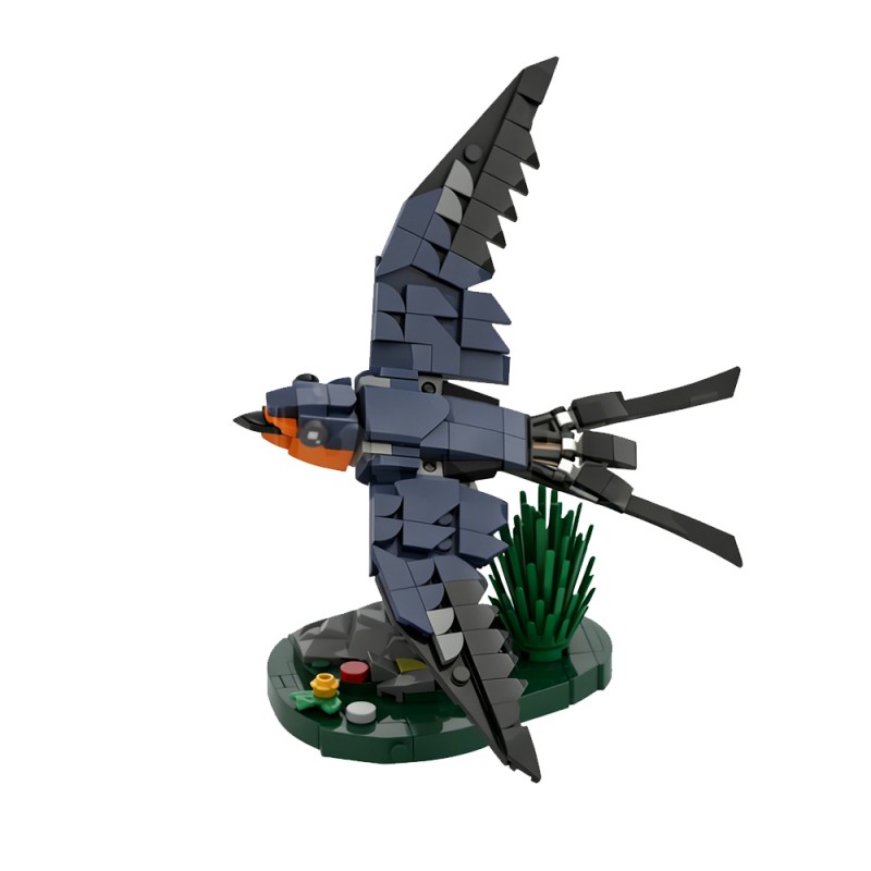 GOBRICKS MOC 256899 Barn Swallow - YWOBB
