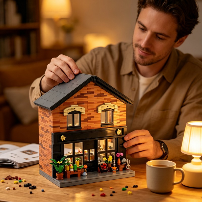 GOBRICKS MOC S1110 Schitt's Creek Rose Apothecary - YWOBB