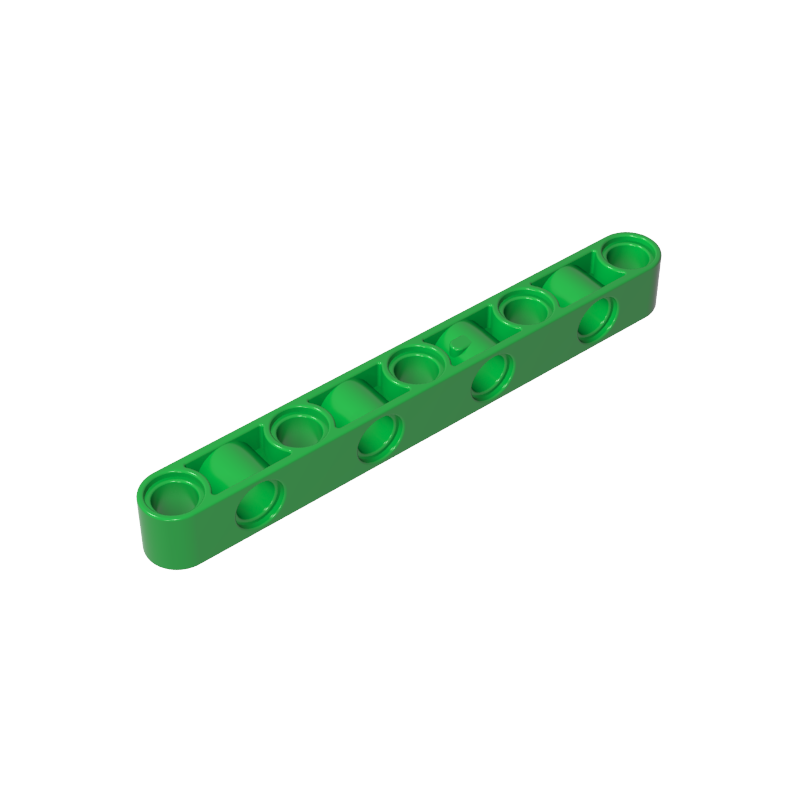 GOBRICKS GDS-1593 Liftarm Modified Perpendicular Holes Thick 1 x 9 - YWOBB