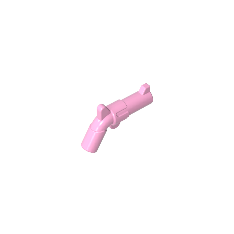 GOBRICKS GDS-90108 Pistol Revolver - Large Barrel and Solid Handle - YWOBB