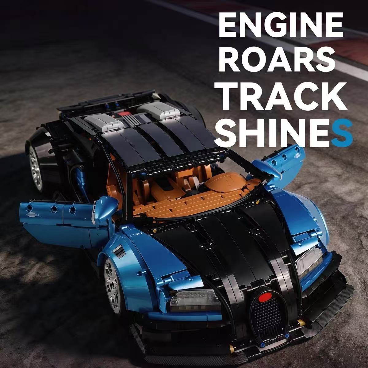 K-BOX 10553 1:8 Sports Car UV Gloss Finish Edition Bugatti Veyron - YWOBB