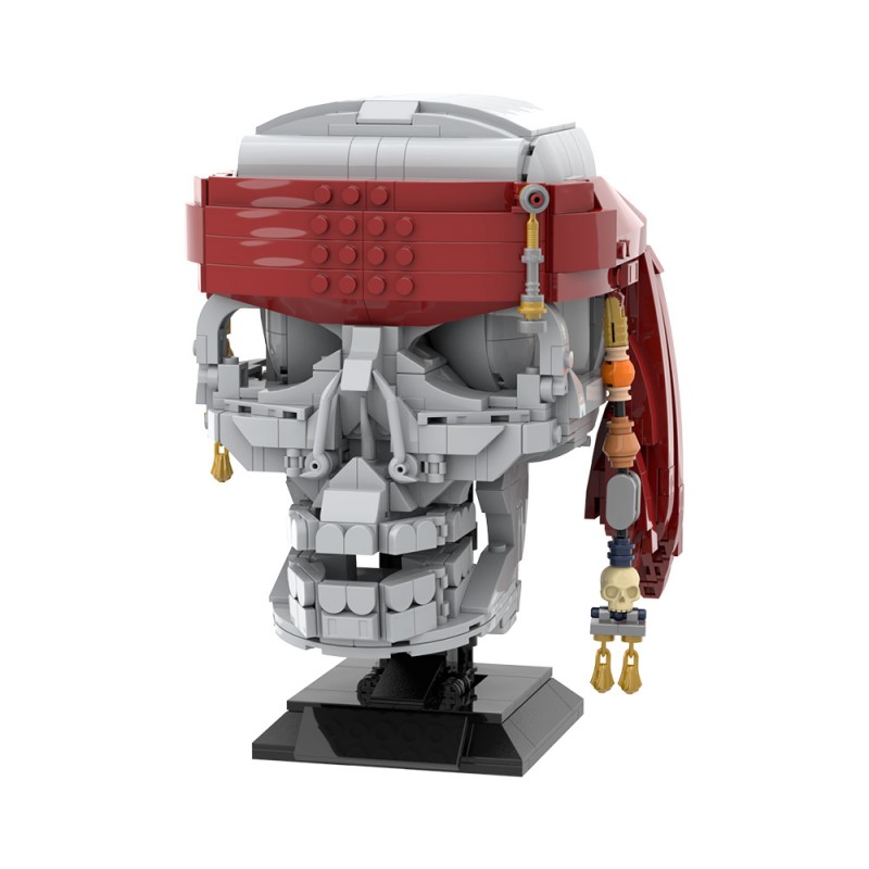 GOBRICKS MOC S1094 Pirate skull - YWOBB
