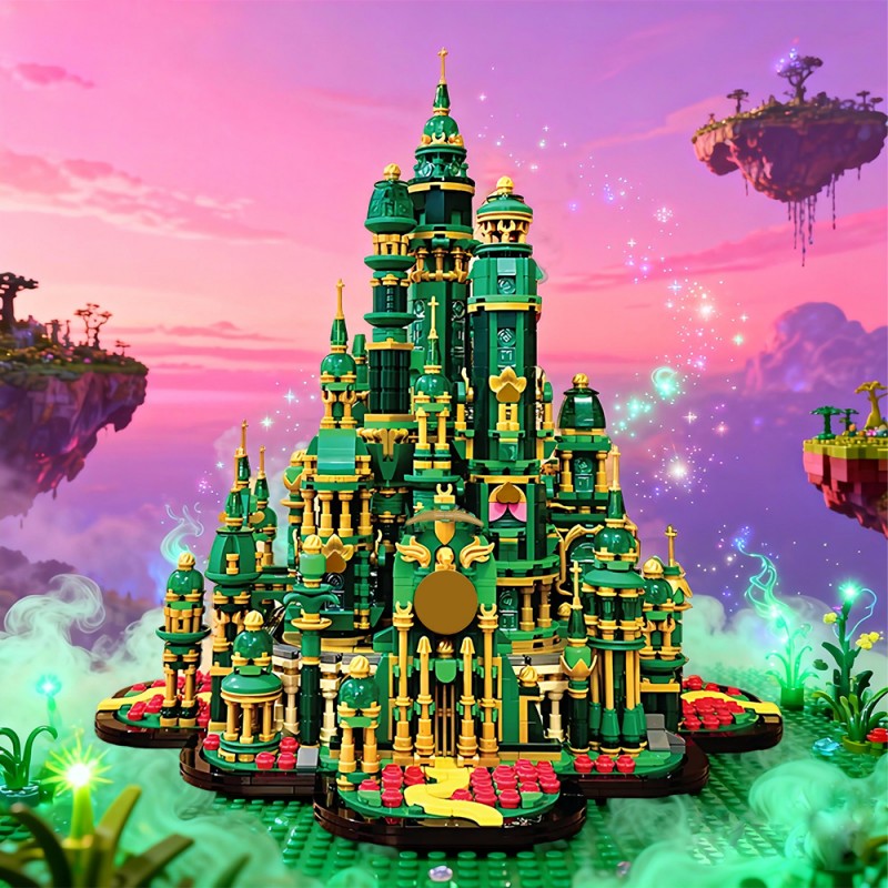 GOBRICKS MOC 241626 Emerald City Wizard's Palace - YWOBB