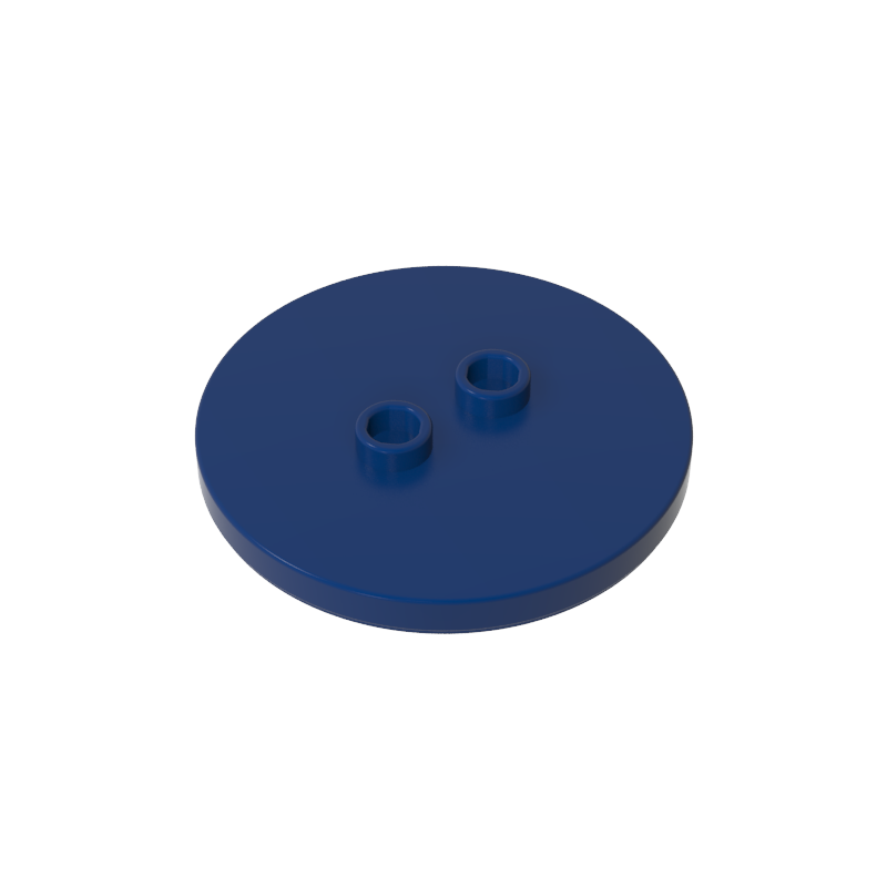 GOBRICKS GDS-90362 Tile Round 4 x 4 with 2 Hollow Studs - YWOBB