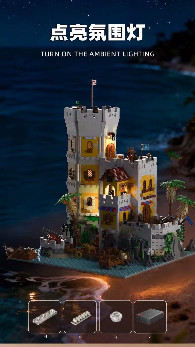 Xbert 66095 Sea Fortress with Lights - YWOBB