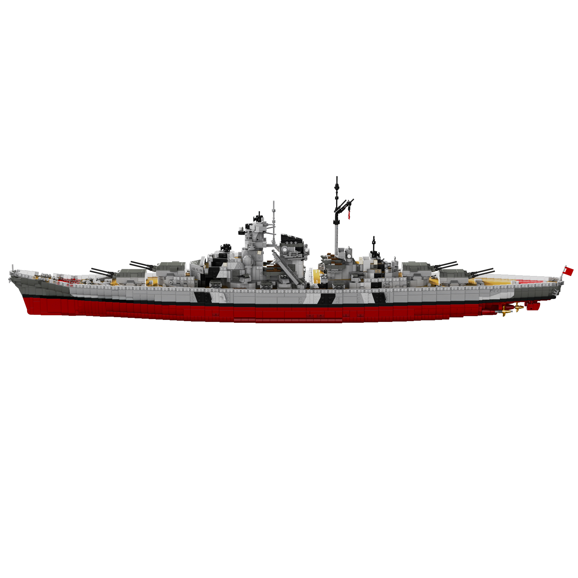 Customized 87000 Bismarck Battleship - YWOBB