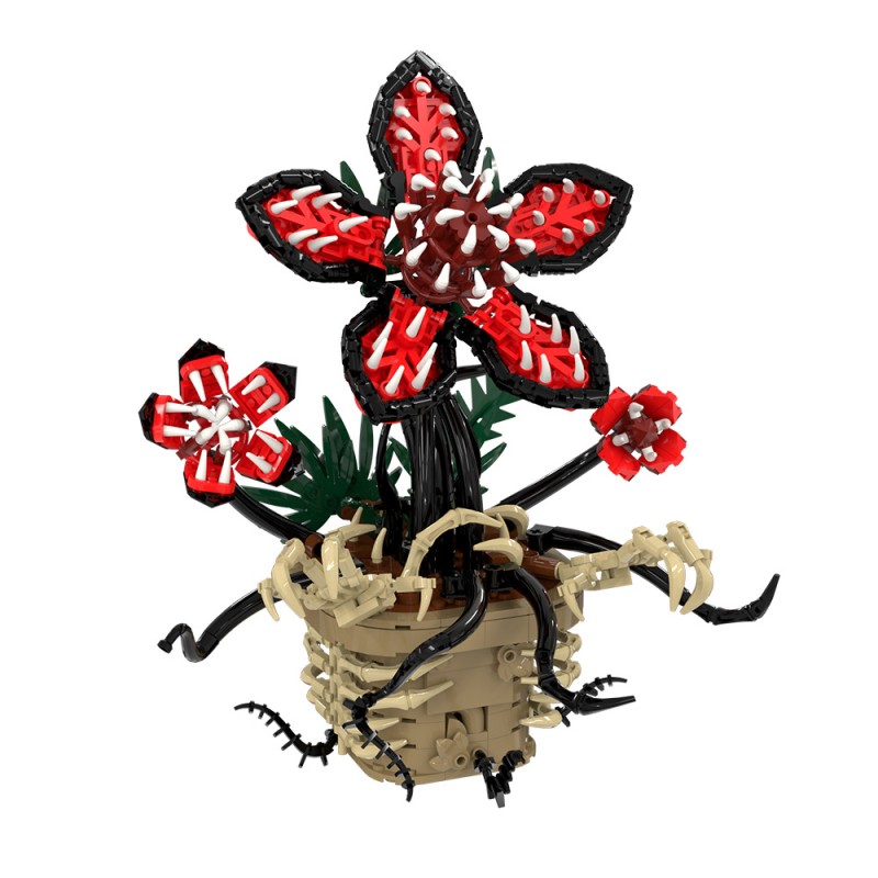GOBRICKS MOC S1032 Stranger Things Potted Plant - YWOBB