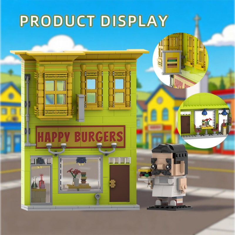 GOBRICKS MOC S0140 Bob's burgers - YWOBB