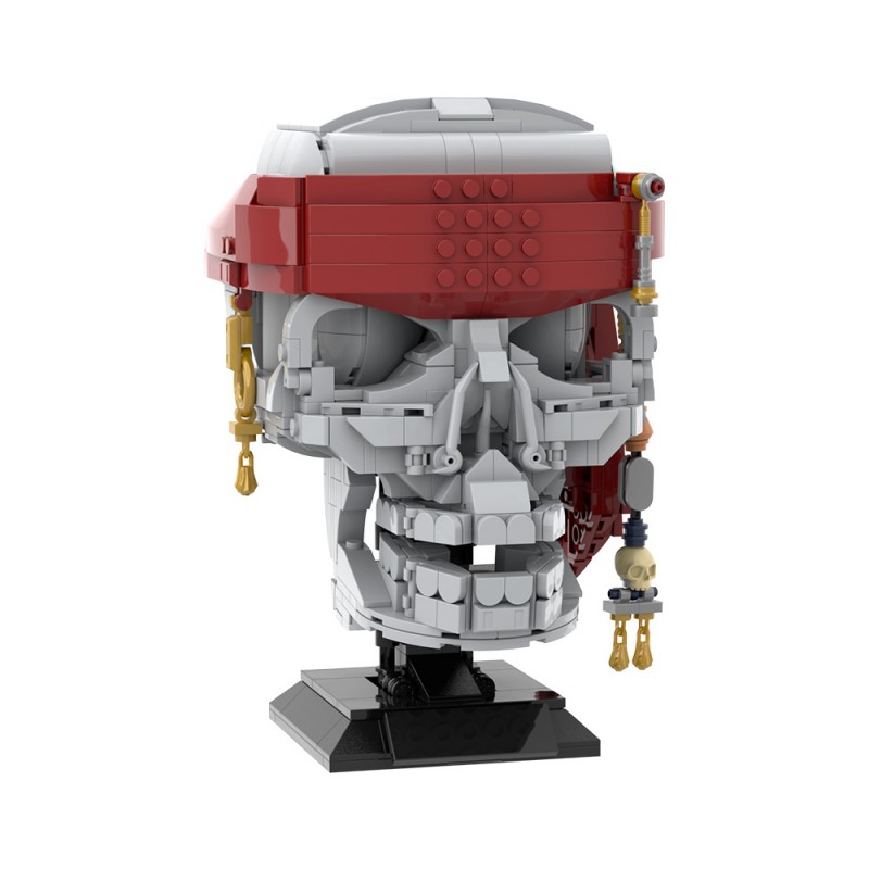 GOBRICKS MOC S1094 Pirate skull - YWOBB