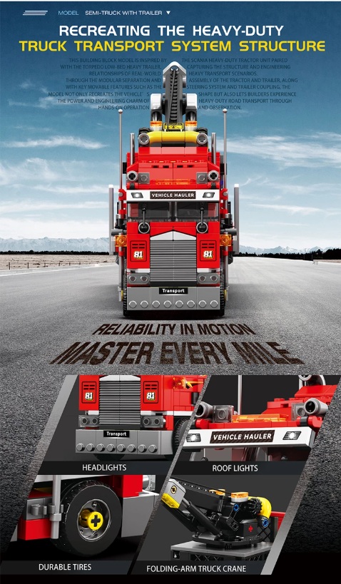 Reobrix 843 SEMI-TRUCK WITH TRAILER - YWOBB