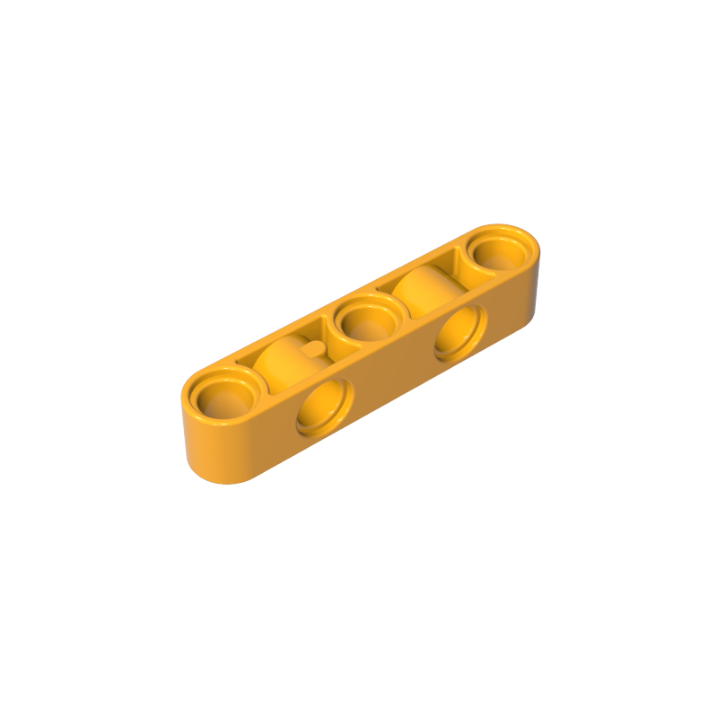 GOBRICKS GDS-1591 Liftarm Modified Perpendicular Holes Thick 1 x 5 - YWOBB
