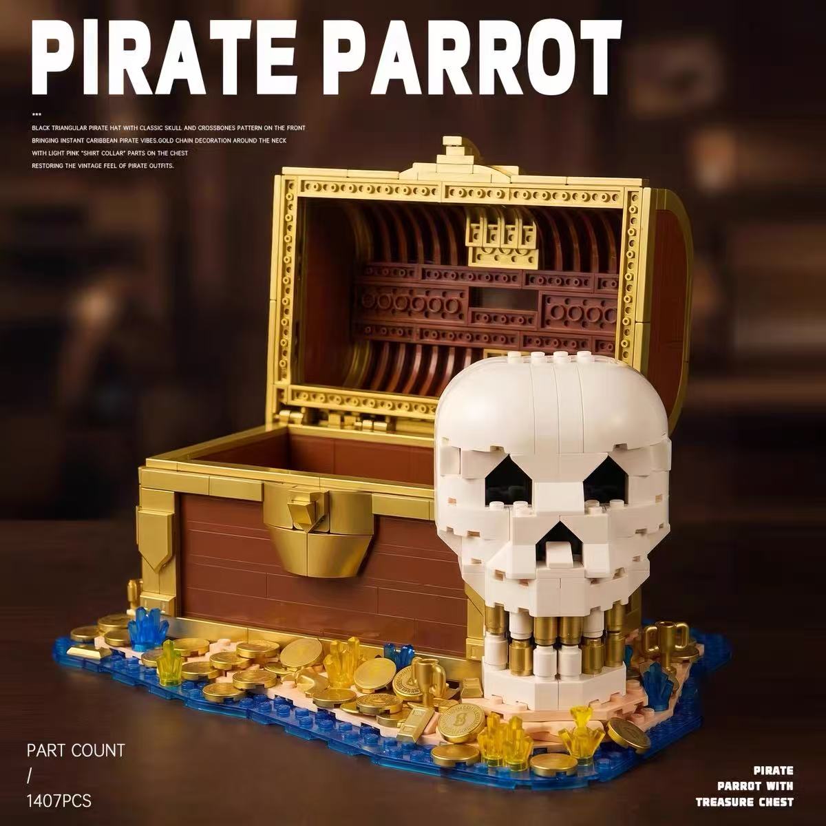 Small Angle JD152 PIRATE PARROT - YWOBB