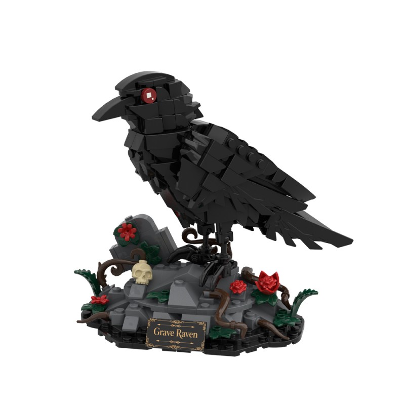 GOBRICKS MOC S1063 Dark Night Raven - YWOBB