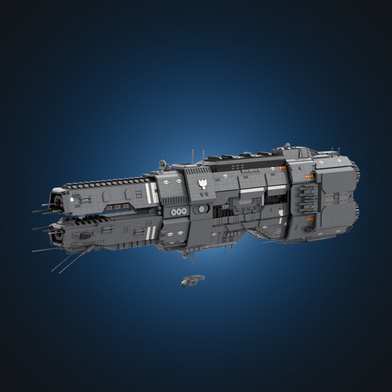 GOBRICKS MOC 243432 Artemis-class Battlecruiser - UNSC Artemis Agrotera - YWOBB