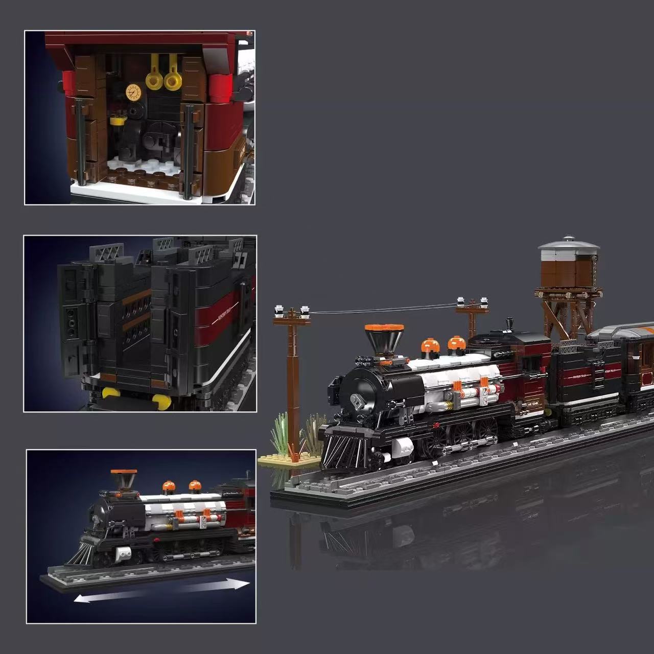 Mould King 12048 Western Train - YWOBB