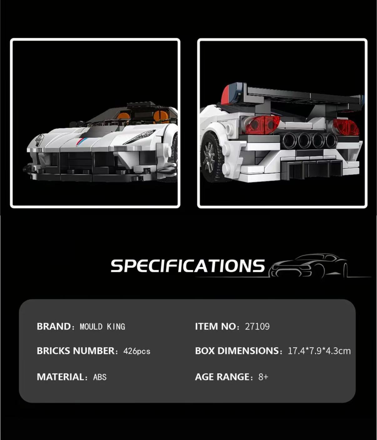 Mould King 27109 Hennessey Venom F5 - YWOBB