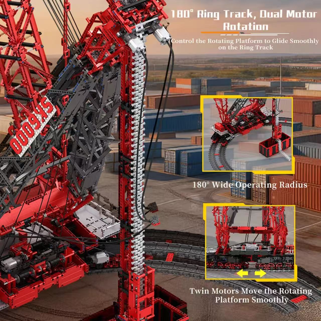 Reobrix 22028 Super-large SK6000 Land-Based Ring Crane - YWOBB