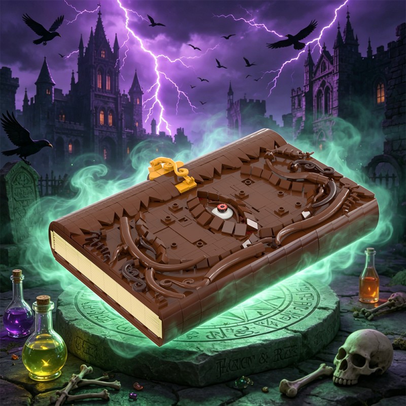 GOBRICKS MOC S1031 Hocus Pocus Spellbook - YWOBB
