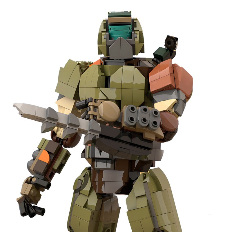 GOBRICKS MOC 234383 Doom Slayer - YWOBB