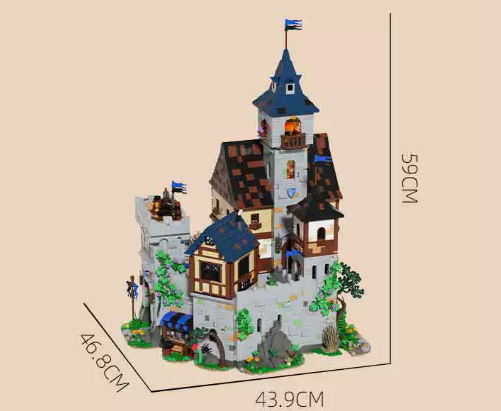 Xbert 66180 Black Eagle Castle with lights - YWOBB
