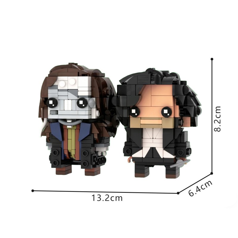 GOBRICKS MOC 242928 Frankenstein Victor & The Creature - YWOBB