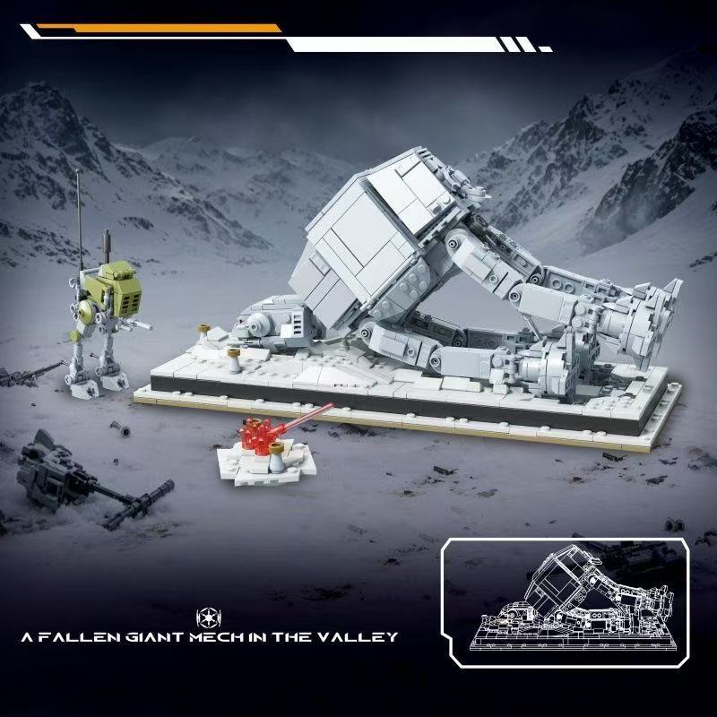 Amazing Block M903 A FALLEN AT-AT IN THE VALLEY - YWOBB