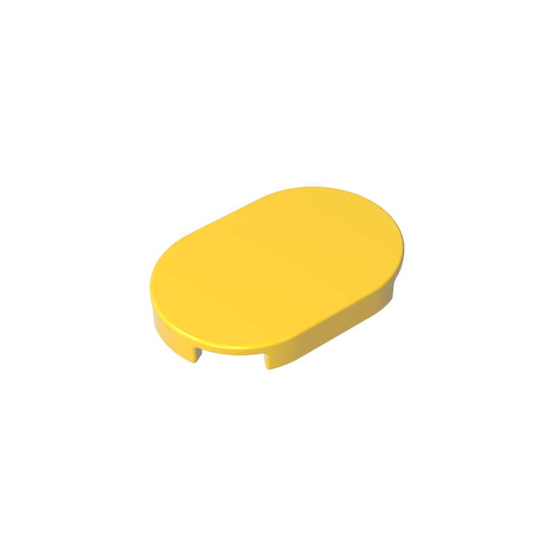 GOBRICKS GDS-2132 Tile Round 2 x 4 Oval - YWOBB