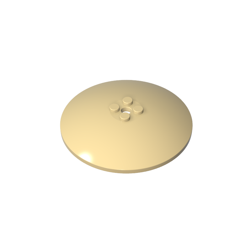 GOBRICKS GDS-1189 Dish 8 x 8 Inverted - Solid Studs - YWOBB