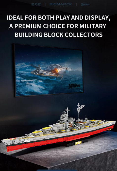 Reobrix 77051 BISMARCK BATTLESHIP - YWOBB