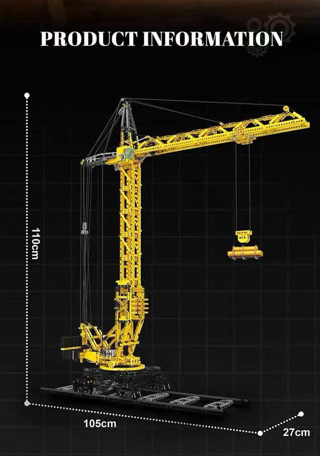Small Angle JD149 Electric Remote Controlled Tower Crane Device - YWOBB