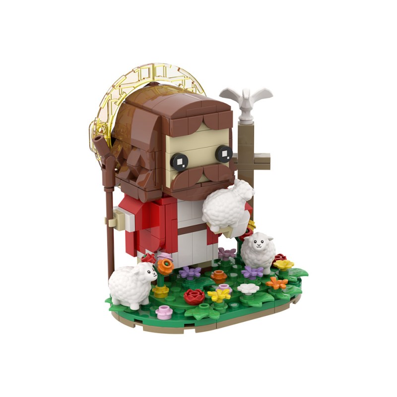 GOBRICKS MOC S1084 Jesus the Shepherd - YWOBB