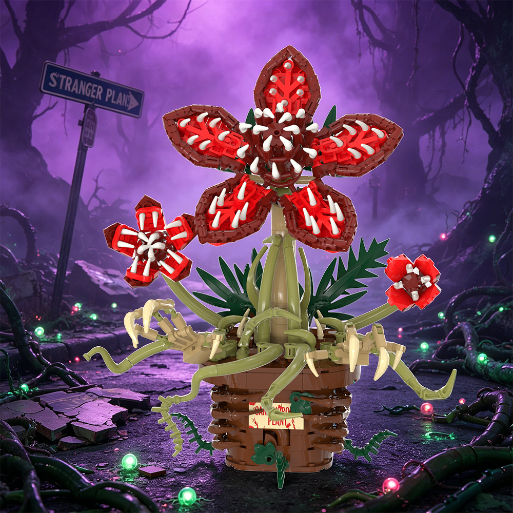 GOBRICKS MOC S1004 Stranger Things Flower - YWOBB