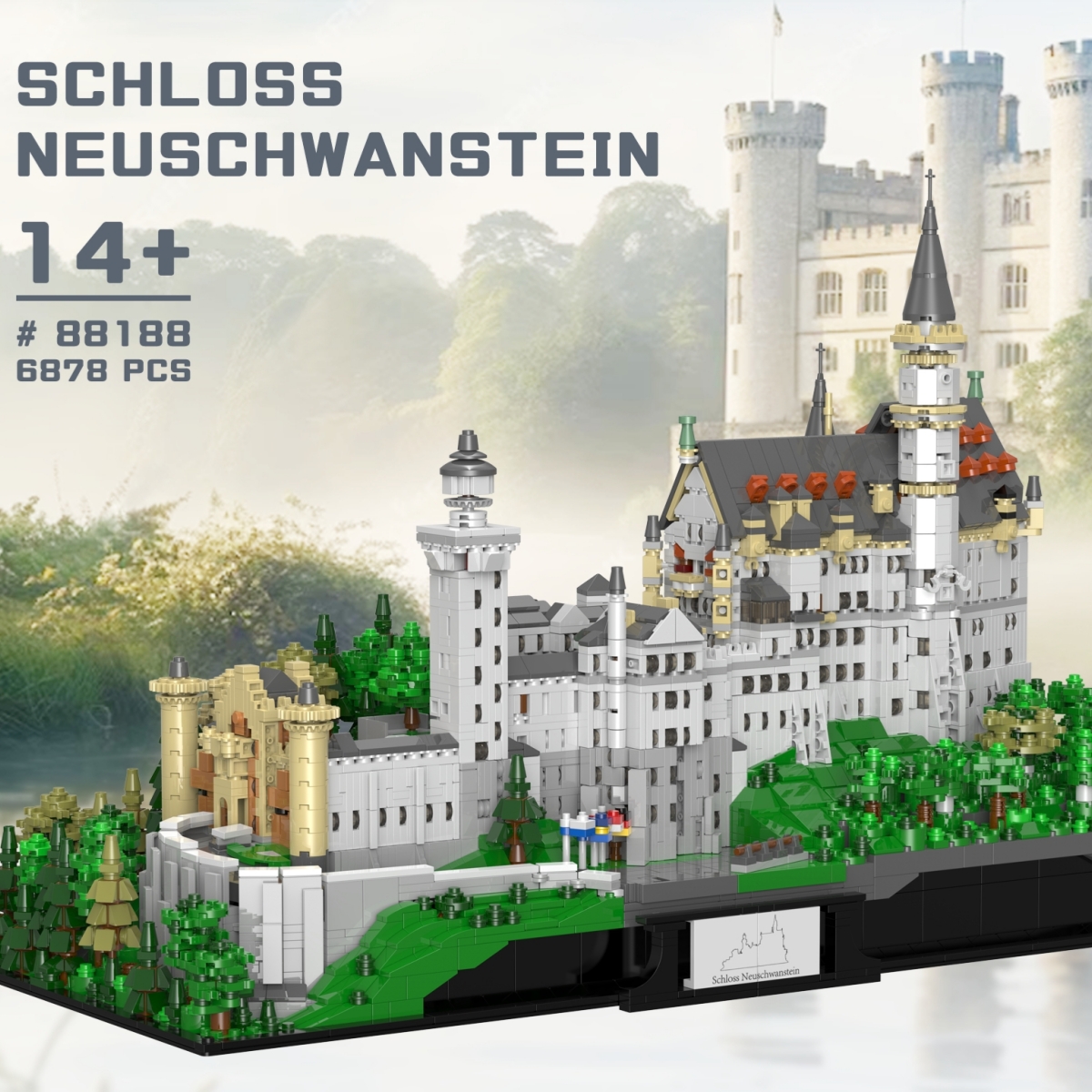 XINGBAO 88188 Schloss Neuschwanstein OVP EU Warehouse Version - YWOBB