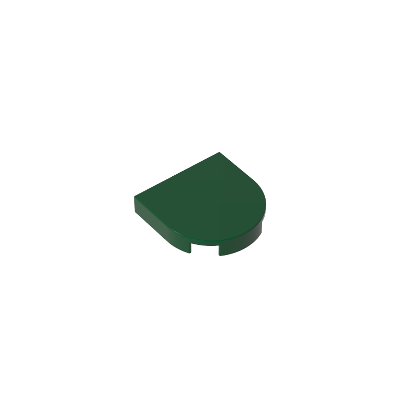 GOBRICKS GDS-90520 Tile Round 2 x 2 Half Circle Extended - YWOBB