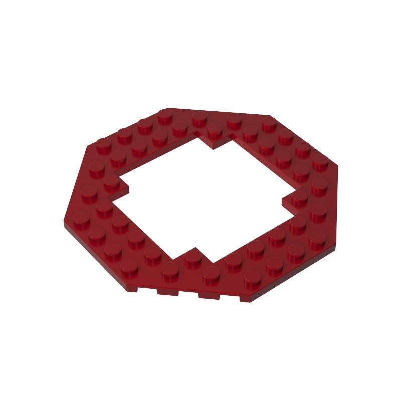 GOBRICKS GDS-1186 Modified 10 x 10 Octagonal with 6 x 6 Open Center - YWOBB