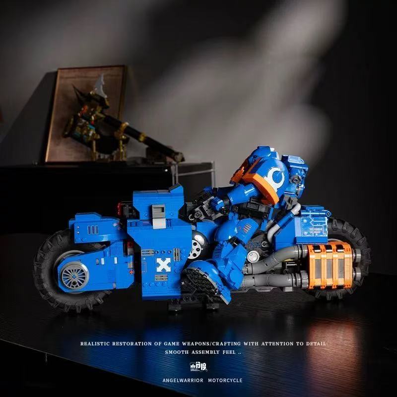 Small Angle JD124 Warhammer 40K UItramarines and Bike - YWOBB