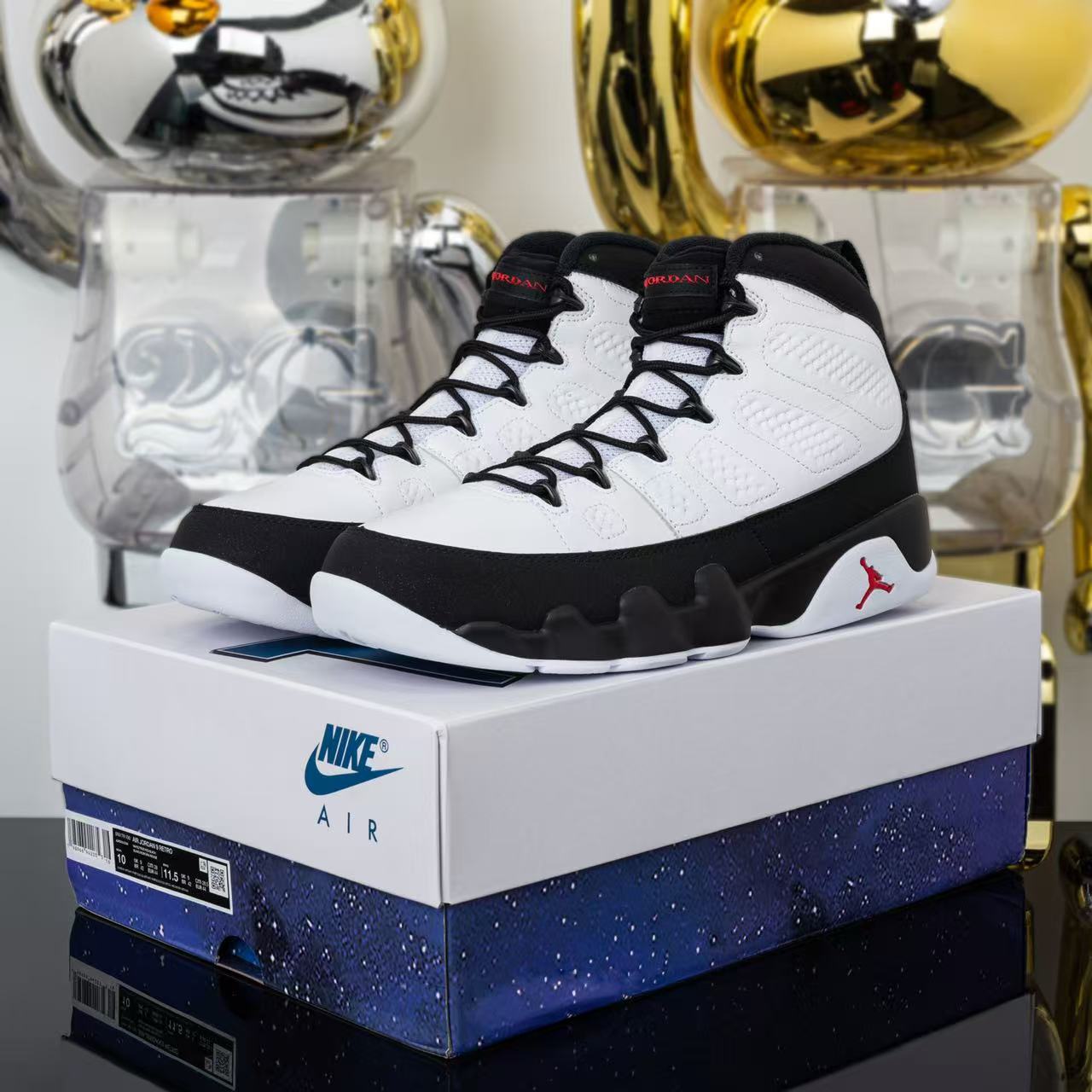 Air Jordan 9 Retro White Black True Red IX6179-100