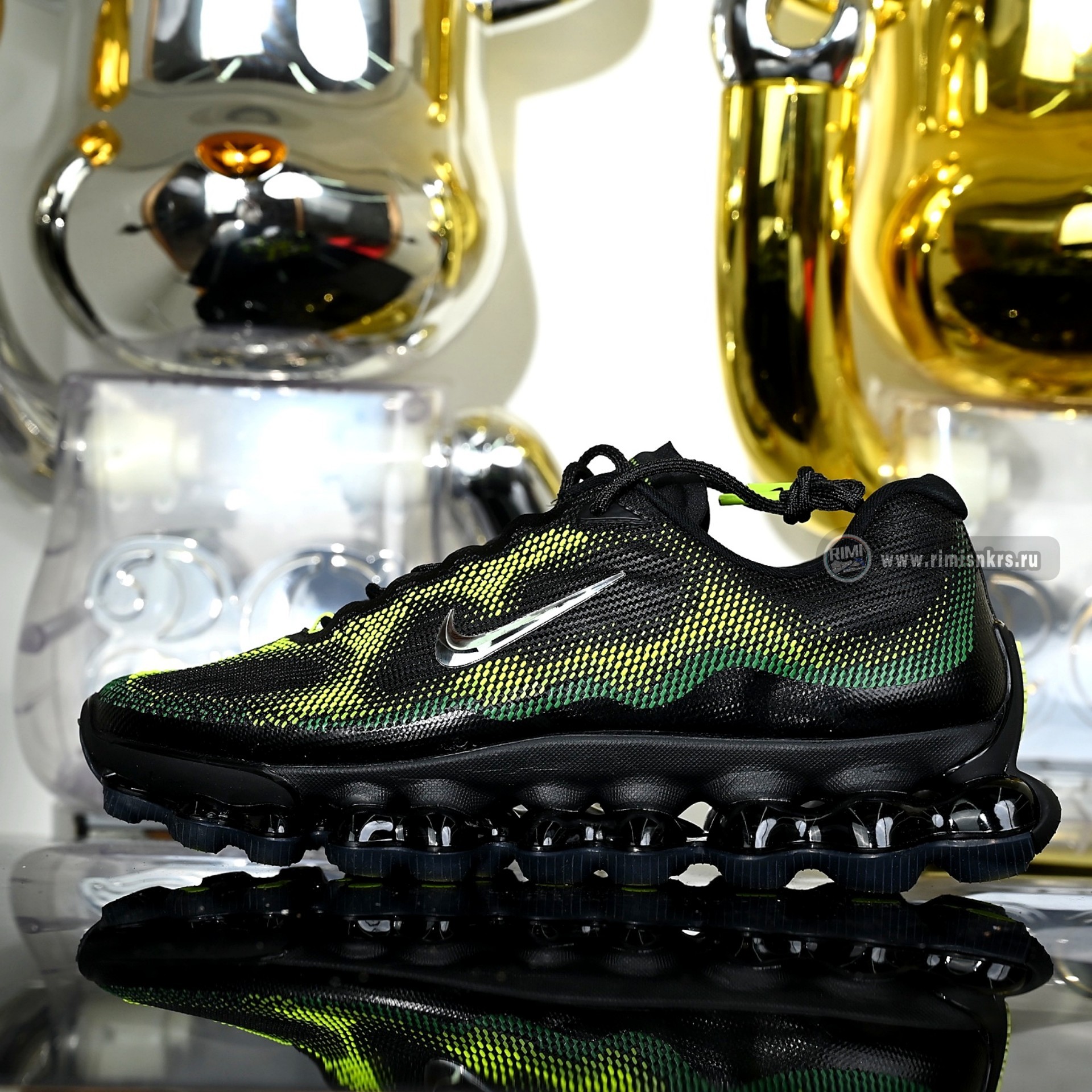 Nike Air Liquid Max “BlackChrome-Green Apple-Volt” IQ7634-001