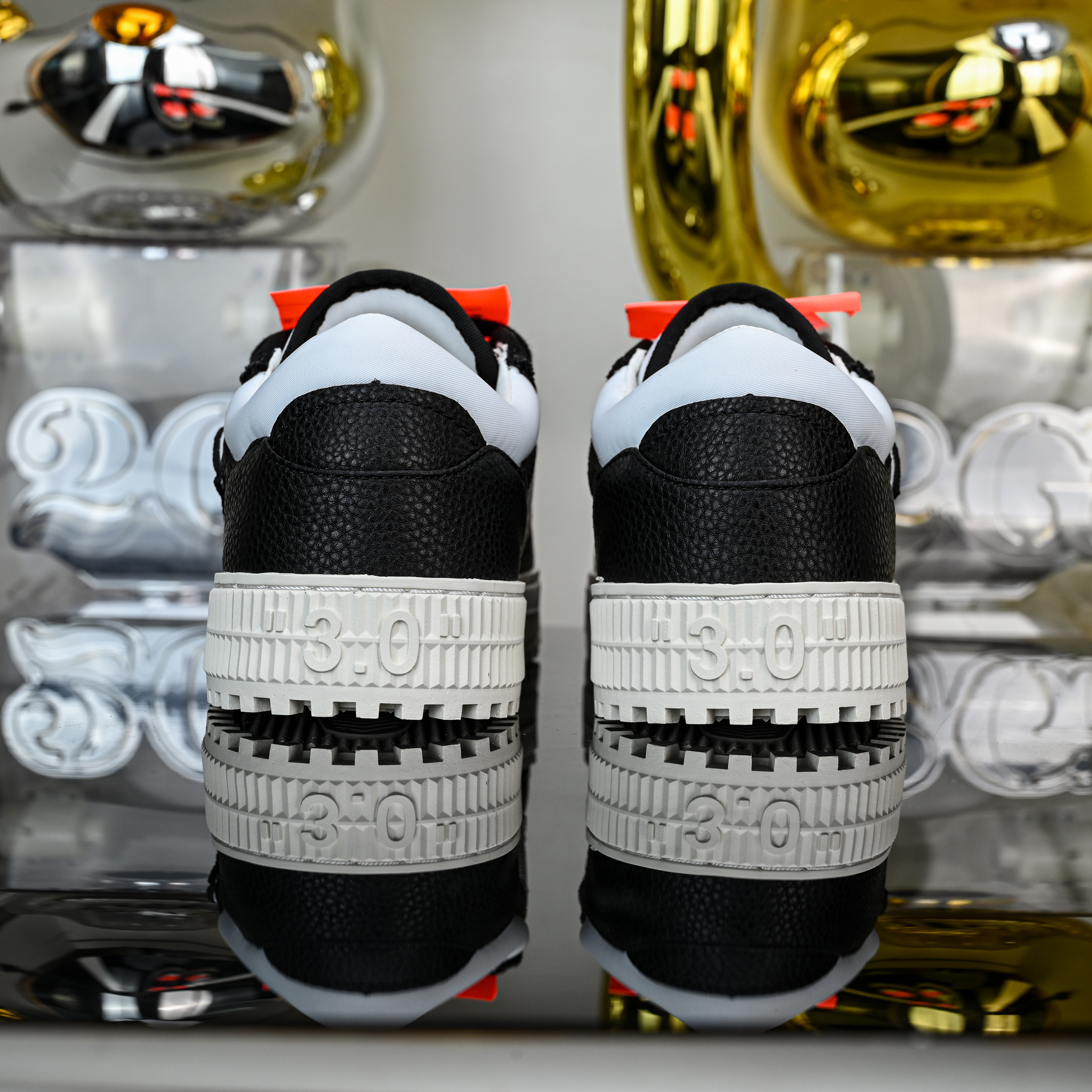Off-White Out Of Office ‘Black White’ OMIA293S26LEA0010110