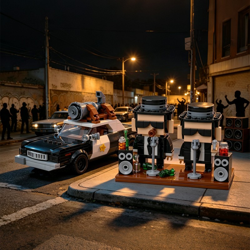 GOBRICKS MOC S1102 The Blues Brothers - YWOBB