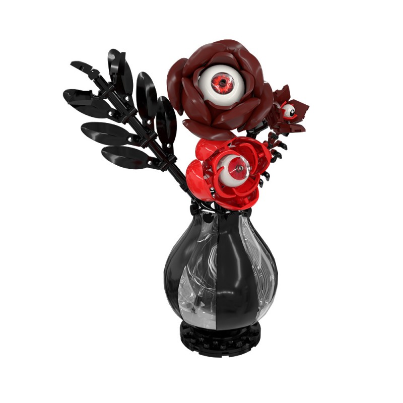 GOBRICKS MOC S1059 Gothic eye flower - YWOBB