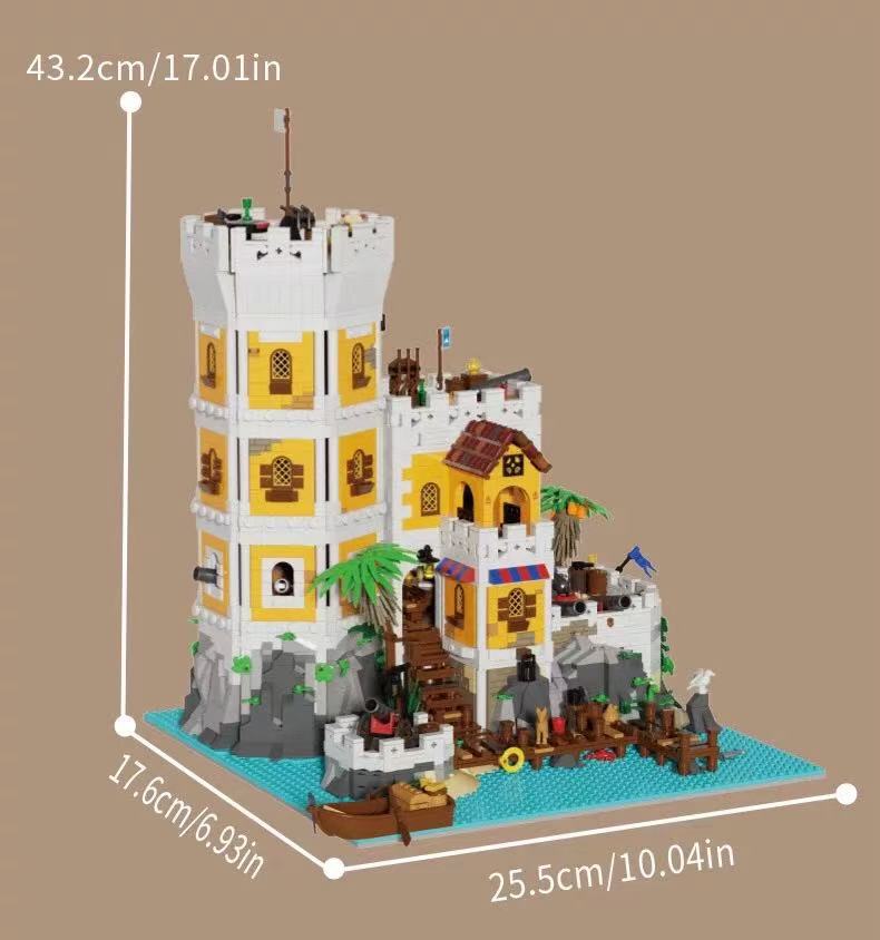 Xbert 66095 Sea Fortress with Lights - YWOBB