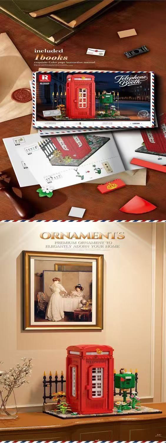 Reobrix 66609 TELEPHONE BOOTH - YWOBB